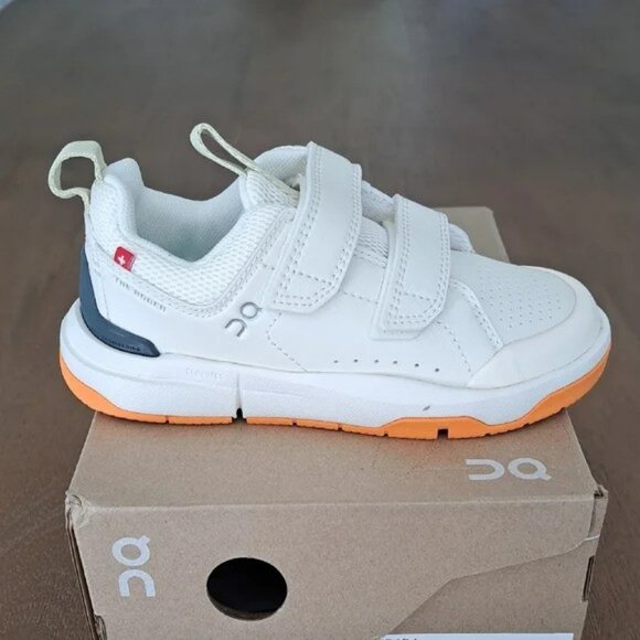On THE ROGER Kids - Color: Ivory / Orange - Size: Kid 10.5 - Picture 1 of 9